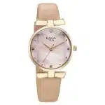 Titan Raga Showstopper Quartz Analog Pink Dial Leather Strap Watch For Women 95308WL01 - Image 2