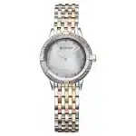 Titan Glamour Quartz Analog Mother Of Pearl Dial Two Toned Stainless Steel Strap Watch For Women 95316KM01