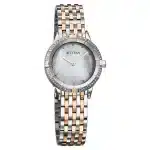 Titan Glamour Quartz Analog Mother Of Pearl Dial Two Toned Stainless Steel Strap Watch For Women 95316KM01 - Image 2