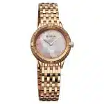 Titan Glamour Quartz Analog Mother Of Pearl Dial Rose Gold Stainless Steel Strap Watch For Women 95316WM01 - Image 2