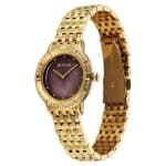 Titan Glamour Quartz Analog Brown Dial Golden Stainless Steel Strap Watch For Women 95316YM01 - Image 3