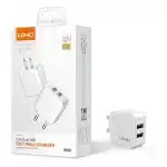 LDNIO A2201 12W 2 USB Ports Home Charge Adapter