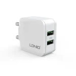 LDNIO A2201 12W 2 USB Ports Home Charge Adapter