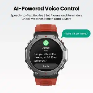 Gadgetoo Amazfit T-Rex 3 Rugged Smartwatch With 12 Month'S Warranty