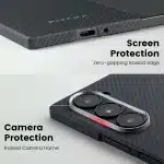 Pitaka Classic Ultra-Slim Case for Galaxy Z Fold 6 -600D Black/Grey (Twill)