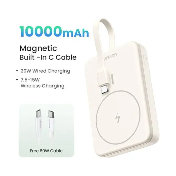 UGREEN PB760 20W 10000mAh Magnetic Wireless Power Bank (35341)