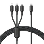 Baseus Silky One-for-Three Fast Charging Cable USB-C to Micro Lightning Type-c 100W 1.5m