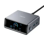 Anker Prime 250W GaN USB-C Charging Station Ultra-Fast 6-Port with LCD Display & Smart Control (A2345)