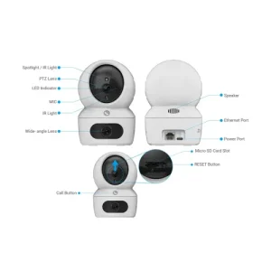 Gadgetoo Ezviz H7C 4Mp Dual Lens 2K Pan &Amp; Tilt Portable Wifi Camera