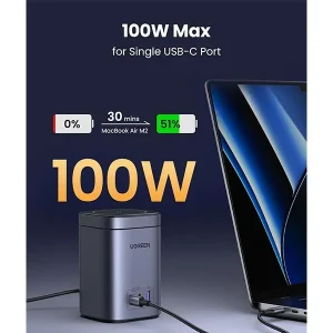 Gadgetoo Ugreen Cd342 100W 2-In-1 Gan Charging Station