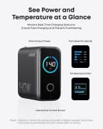 Anker Laptop Charger Zolo 140W 4-Port PD 3.1 with USB-C Cable & Digital Display (B2697) Global - Image 4