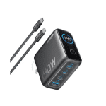 Anker Laptop Charger Zolo 140W 4-Port PD 3.1 with USB-C Cable & Digital Display (B2697) Global