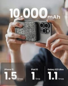 Gadgetoo Sharge Carbonmag 10000Mah 15W Wireless Power Bank