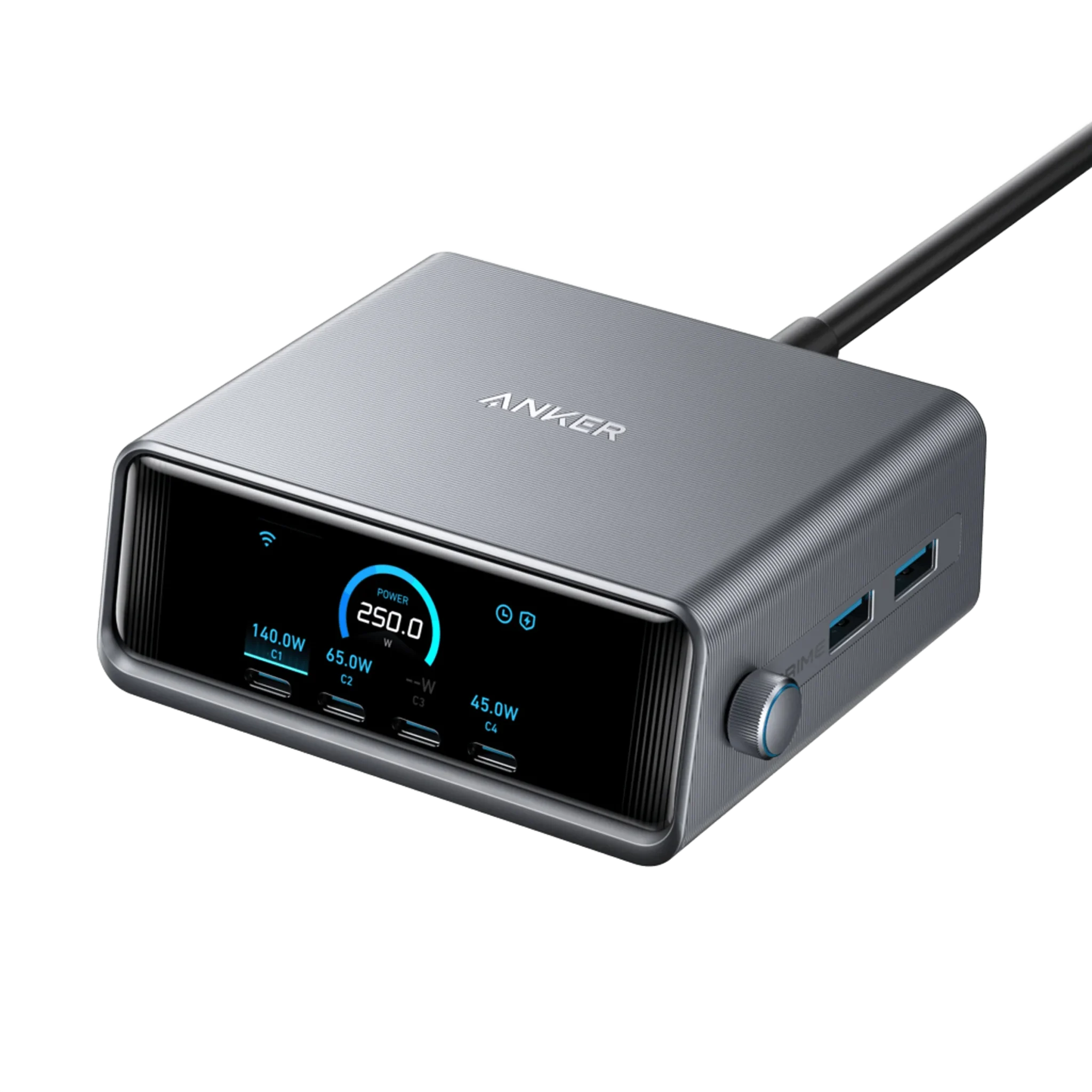 A2345141_Rich_Image_Td01_Uk_2400X2400Px_V1 Anker Prime Charger (250W, 6 Ports, Ganprime) Charging Station - Image 1