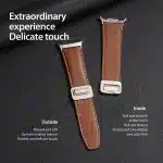 Dux Ducis YA Series Genuine Leather Strap for Samsung Galaxy Watch Ultra 47mm - Image 3