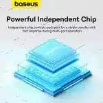 Baseus Usb Hub 4 Port ABS Hub Usb 3 0 for Laptop Multi Splitter Adapter For Xiaomi Lenovo Macbook PC Computer Accessories - Image 3