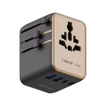 1-World² 5-Port Mini Universal Travel GaN Charger 70W with Dual AC