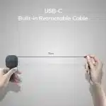 1-Move⁺ 2-Port Car Charger With Built-In Retractable Cable 60W - Image 4