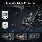 ESR Armorite Camera Lens Protectors for Galaxy S24 Ultra (2 pcs Pack) - Clear - Image 4