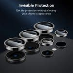 ESR Armorite Camera Lens Protectors for Galaxy S24 Ultra (2 pcs Pack) - Clear - Image 8