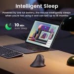 Ugreen Multi-mode Vertical Wireless Mouse MU008 (25444) - Image 6