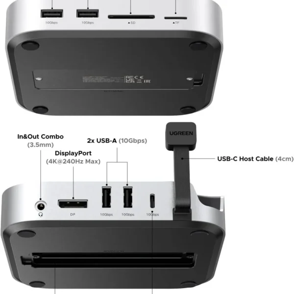 UGREEN Mac mini M4 Dock and Stand DP Hub
