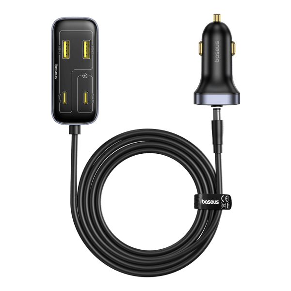 Baseus Car Charger Backseat Pal L1 110W 3USB 3Type-c With 1.5M Extension Cable
