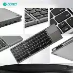 COTECi 63 Key Tri+Fold Ultra-Thin Wireless Touchpad Keyboard