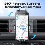 JOYROOM JR-ZS245 Car Dashboard 15W Wireless Charger Phone Holder(Black)