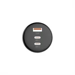 LDNIO C102 160W 3-Port Car Charger with 100W Type-C to Type-C Cable