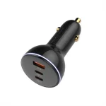 LDNIO C102 160W 3-Port Car Charger with 100W Type-C to Type-C Cable