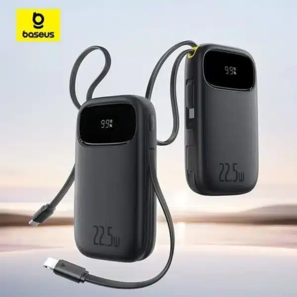 Baseus Power Bank EnerFill FC31 Digital Display Built-in Type-c & Lightning Cable 20000mAh 22.5W