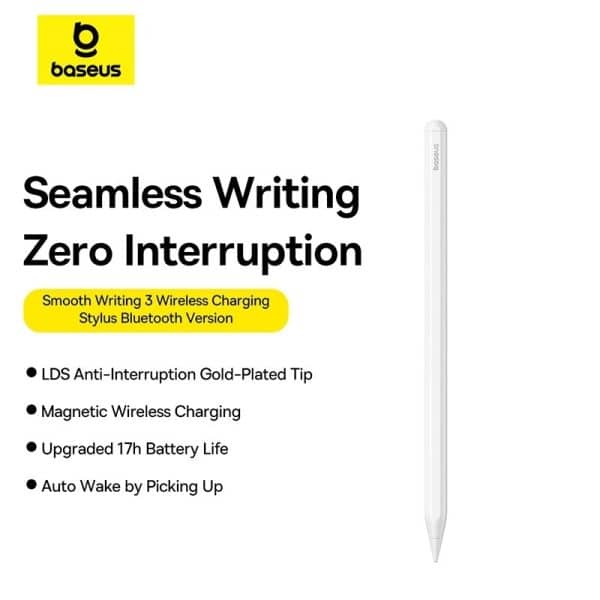 Baseus Stylus Pen For IPAD Smooth Series 3 Magnetic Wireless Charging Active Version P80080806213-00