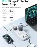 UGREEN S551 (35011) 65W 6-Outlet Surge Protector Power Strip