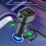 XUNDD XDCH-106 PD 30W 2-in-1 Cable Car Charger