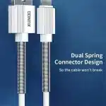 XUNDD XDDC-016 Micro USB Dual Spring Connector 2.4A Fast Charging Cable
