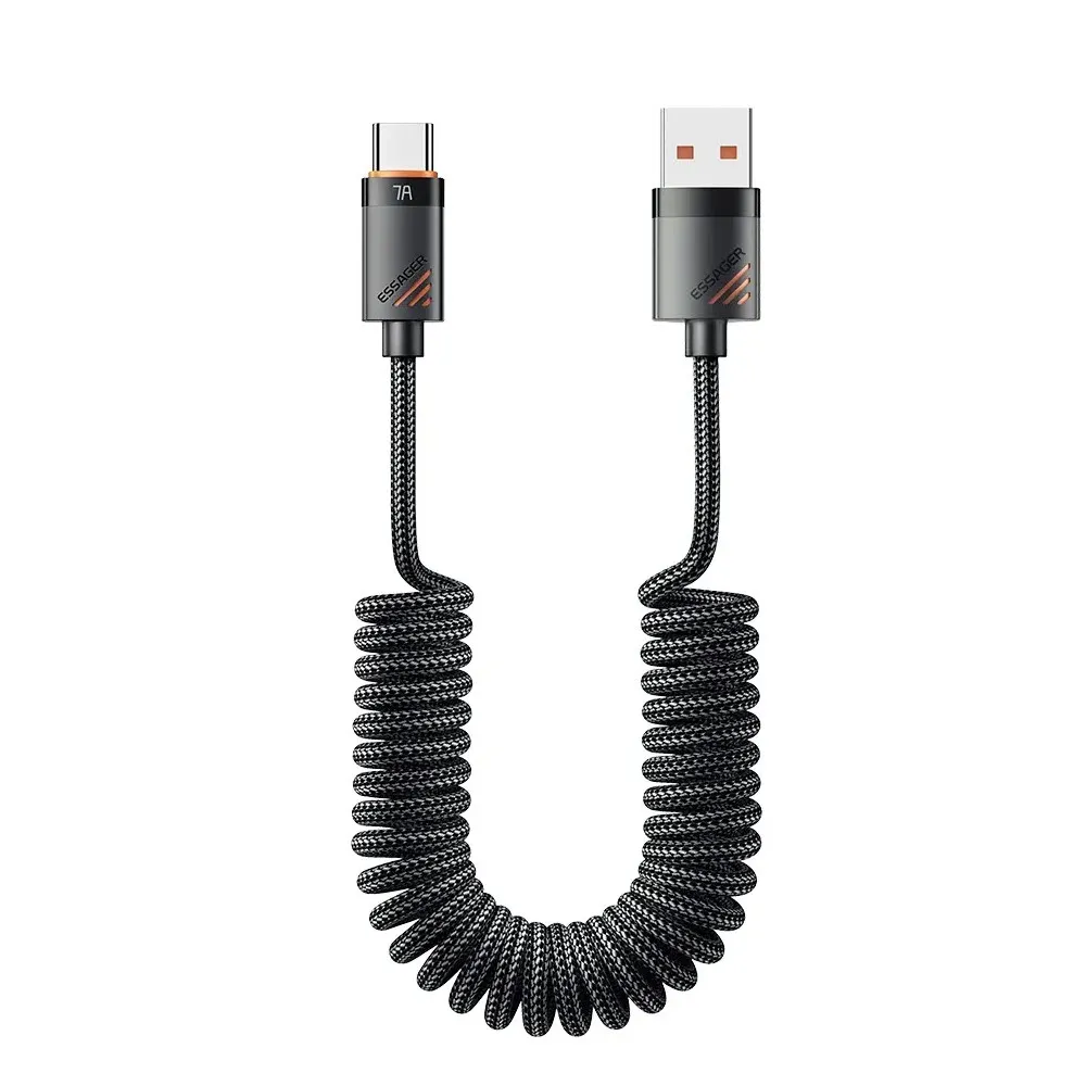 Essager-Usb-Type-C-100W-Car-Cable-7A-Fast-Charging-Cable-Type-C-To-Lightning-Cord Essager Usb Type C 100W Car Cable 7A Fast Charging Cable Type C To Lightning Cord - Image 1