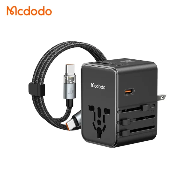 Mcdodo CP-598 70W GaN Universal Travel Adapter with 100w C to C Cable