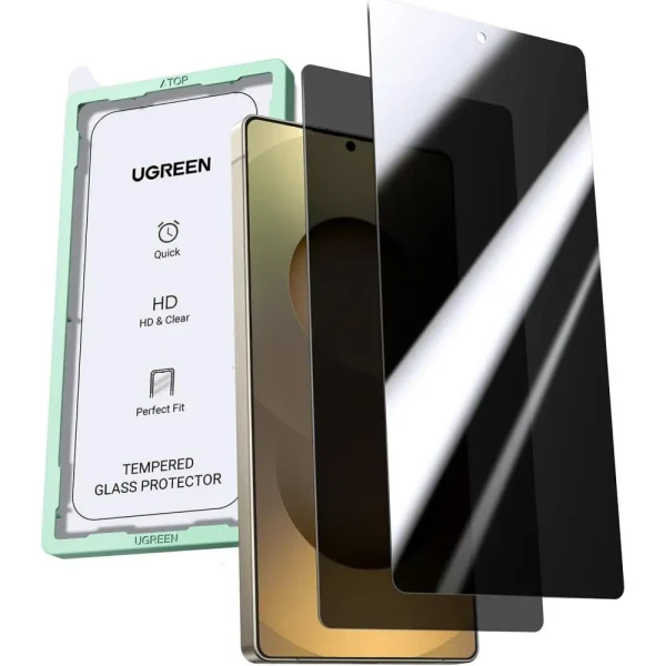 UGREEN 65171 Privacy Screen Protector for Samsung S25 Ultra with Installation Frame (2 Pack)