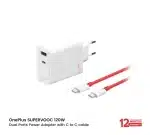 OnePlus SUPERVOOC 120W Dual Ports Power Adapter with C to C cable