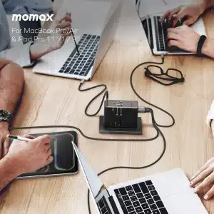 Gadgetoo Momax 1-World² 205W 7-Port Dual Ac Travel Adapter