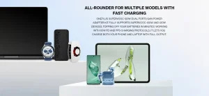 Gadgetoo Oneplus Supervooc 120W Dual Ports Power Adapter With C To C Cable