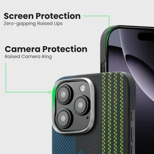 Gadgetoo Pitaka Aries Tactile Woven Case For Iphone 16 Pro / 16 Pro Max -Credit Card