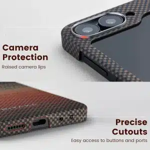 Gadgetoo Pitaka Magez Case 5 Tactile Woven Case For Galaxy Z Flip6 -Sunset 1500D