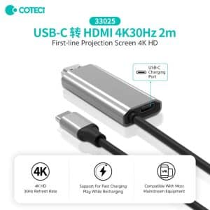 Gadgetoo Cotetci Hdmi To Type-C Cable Coteetci 33025 Length 2M