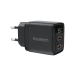 Choetech 35W Dual Type-C Port PD GaN Fast Charging Adapter (PD6051-EU-BK)