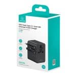 USAMS CC309 Won travel Dual Type C International Wall Charger - Image 2