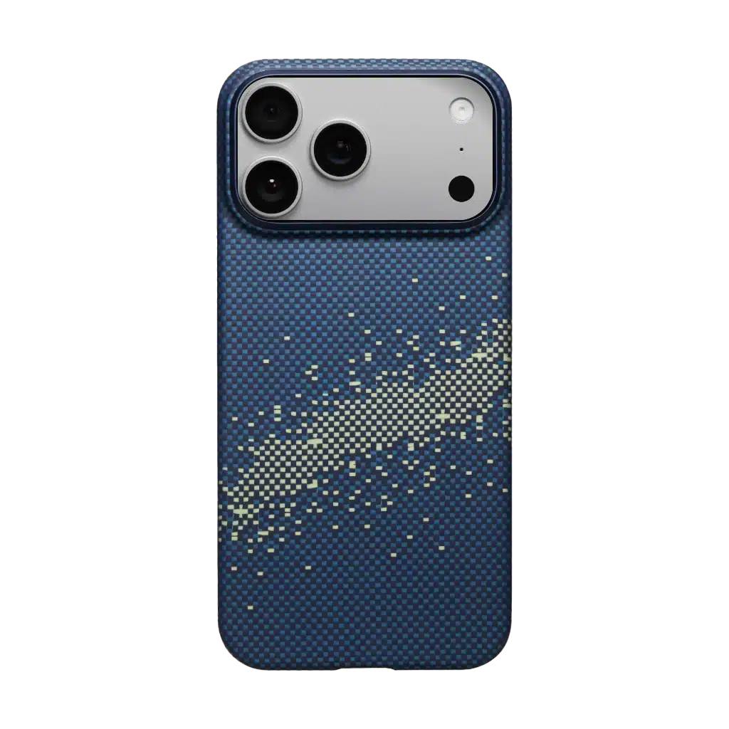 Silver-Iphone17Pro-Milky-Slim_1024X1024 Pitaka Moment · Milky Way Galaxy (Pitatap™) Ultra-Slim Case Fir Iphone 17 Pro Max - Image 1