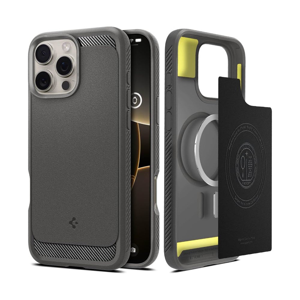 Spigen-Rugged-Armor-Magfit-Case-For-16-Pro-Max Spigen Rugged Armor Magfit Case For 16 Pro Max - Image 1