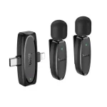 Hoco L15 Type C & Lightning Dual Mic Lavalier Wireless Microphone